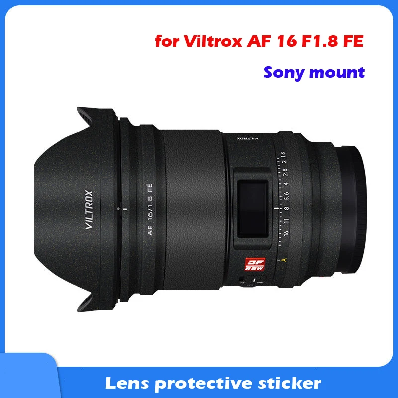 For Viltrox AF 16mm F1.8 FE Decal Skin Anti-Scratch Vinyl Wrap Film Camera Body Protective Sticker Coat AF16 AF16mm 16 1.8 F/1.8