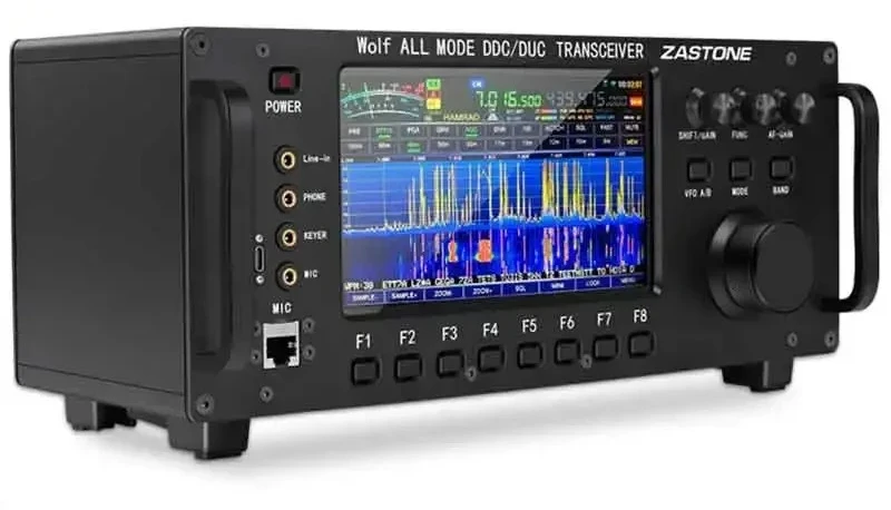 ZASTONE ZT7500 SDR Short Wave Transceiver Wolf HF LF  VHF UHF DDC DUC All Mode Mobile Radio 100W 0-750MHZ Receive Touch Screen