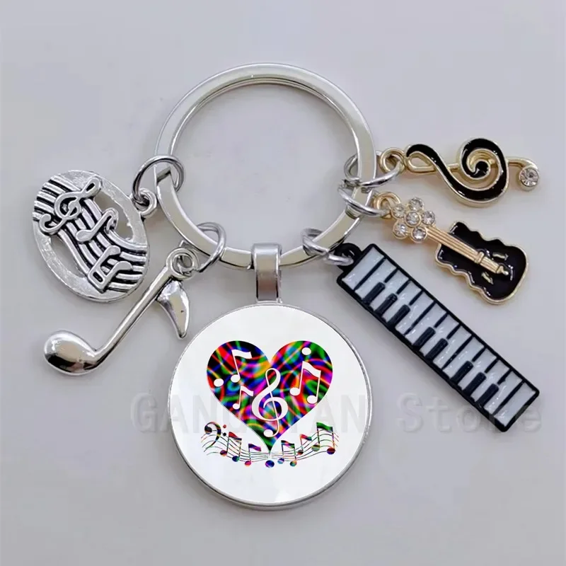 DIY 음악 교사, 음표, 음악 애호가 열쇠고리, 피아니스트 선물, 음표, 보석이 당신의 가장 좋아하는 기념품이 됩니다