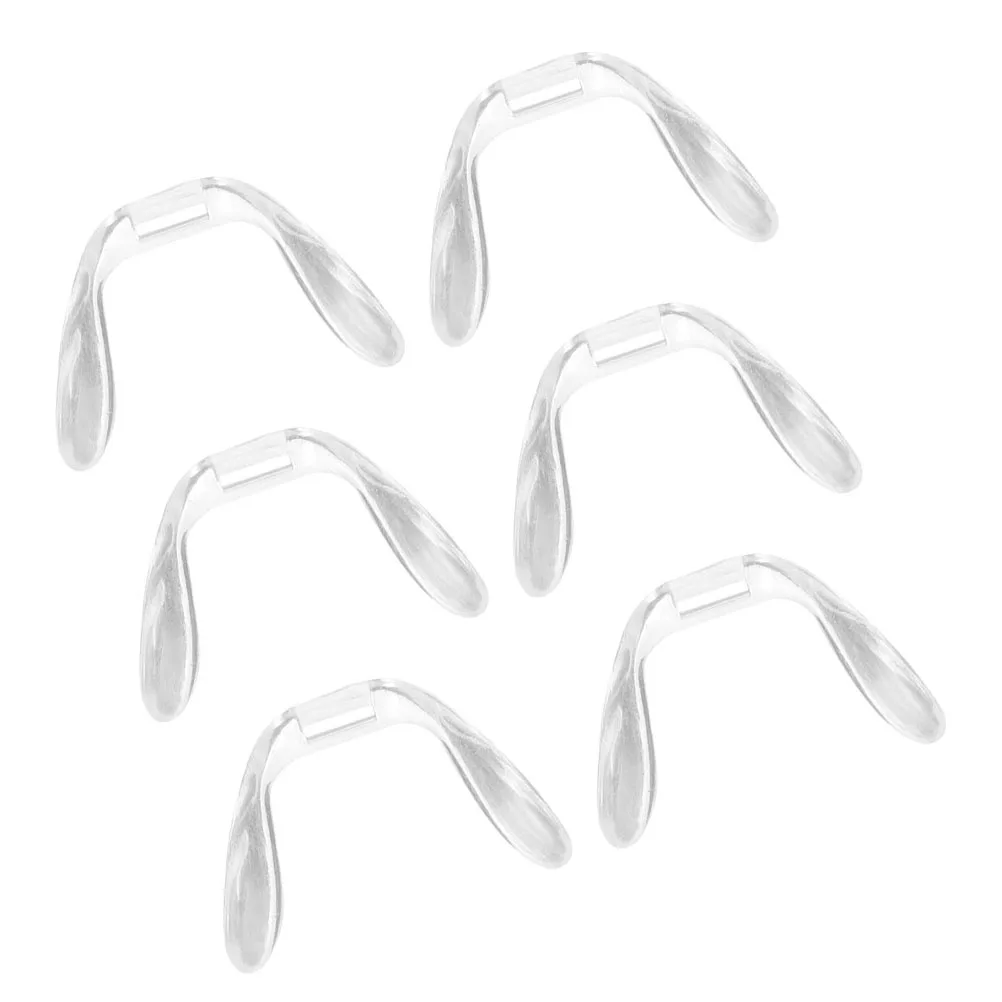 

6 Pcs Nose Pads for Eyeglasses Glasses Frame Replacements Replaceable Support Clip Plastic Non Slip Durable U Shape