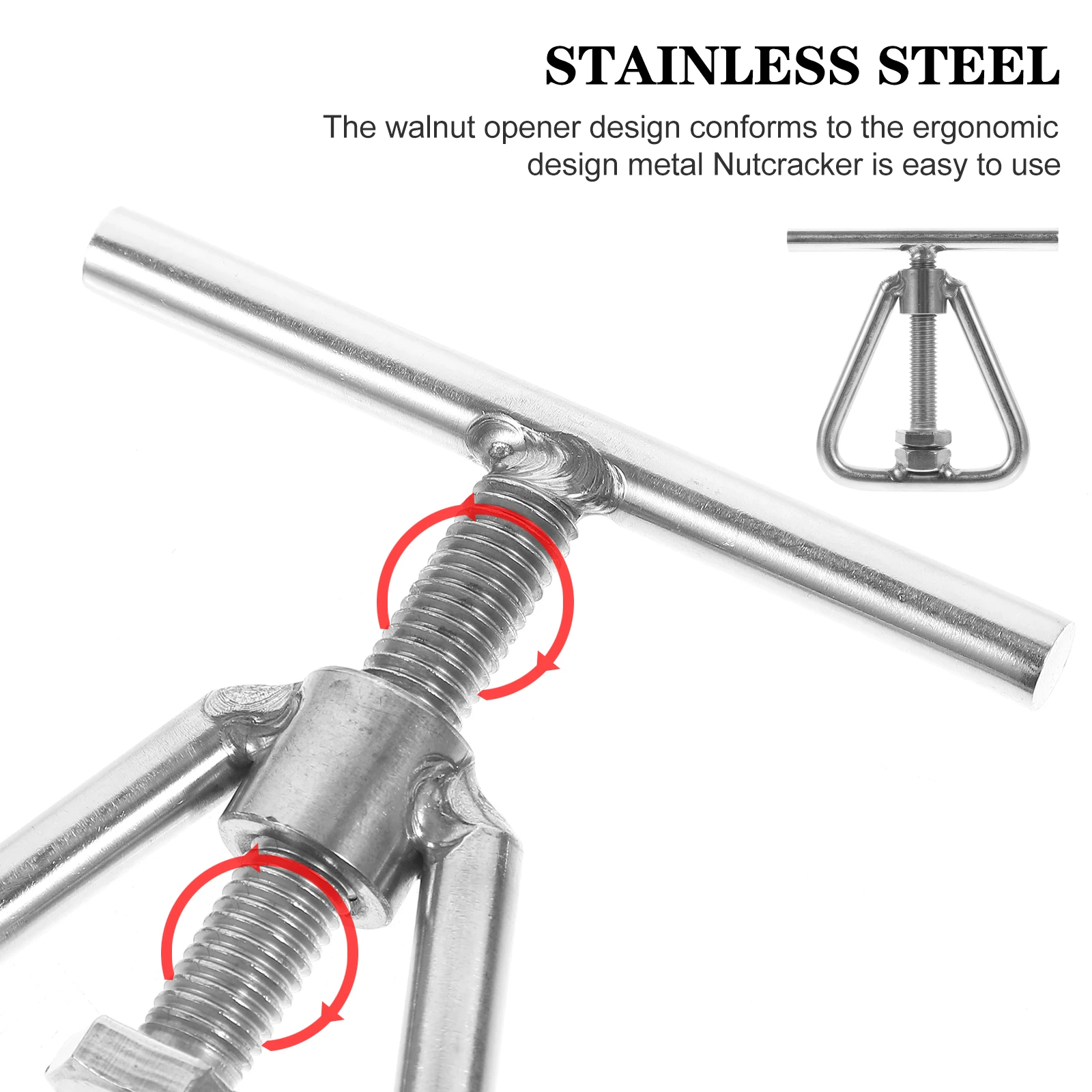 

Stainless Steel Nut Opener Walnut Sheller Lightweight Ergonomic Material Multifunctional Kitchen Gadgets Fruit Tool