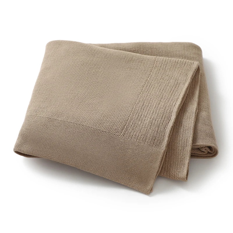 Mantas para bebé recién nacido, cochecito de punto de algodón, saco de dormir a cuadros, ropa de cama para niño y niña, edredón envolvente de 100x80CM, moda súper suave y sólida