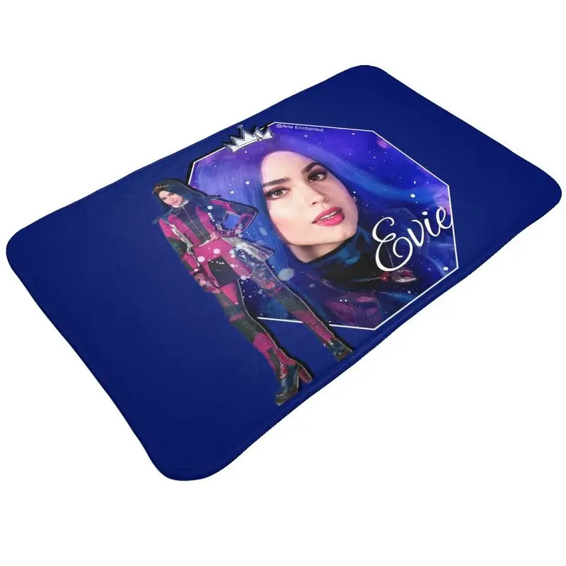 Custom Descendants Door Floor Bath Kitchen Mats Anti-Slip Outdoor Evie Blue Princess Star Doormat Garden Entrance Carpet Rug