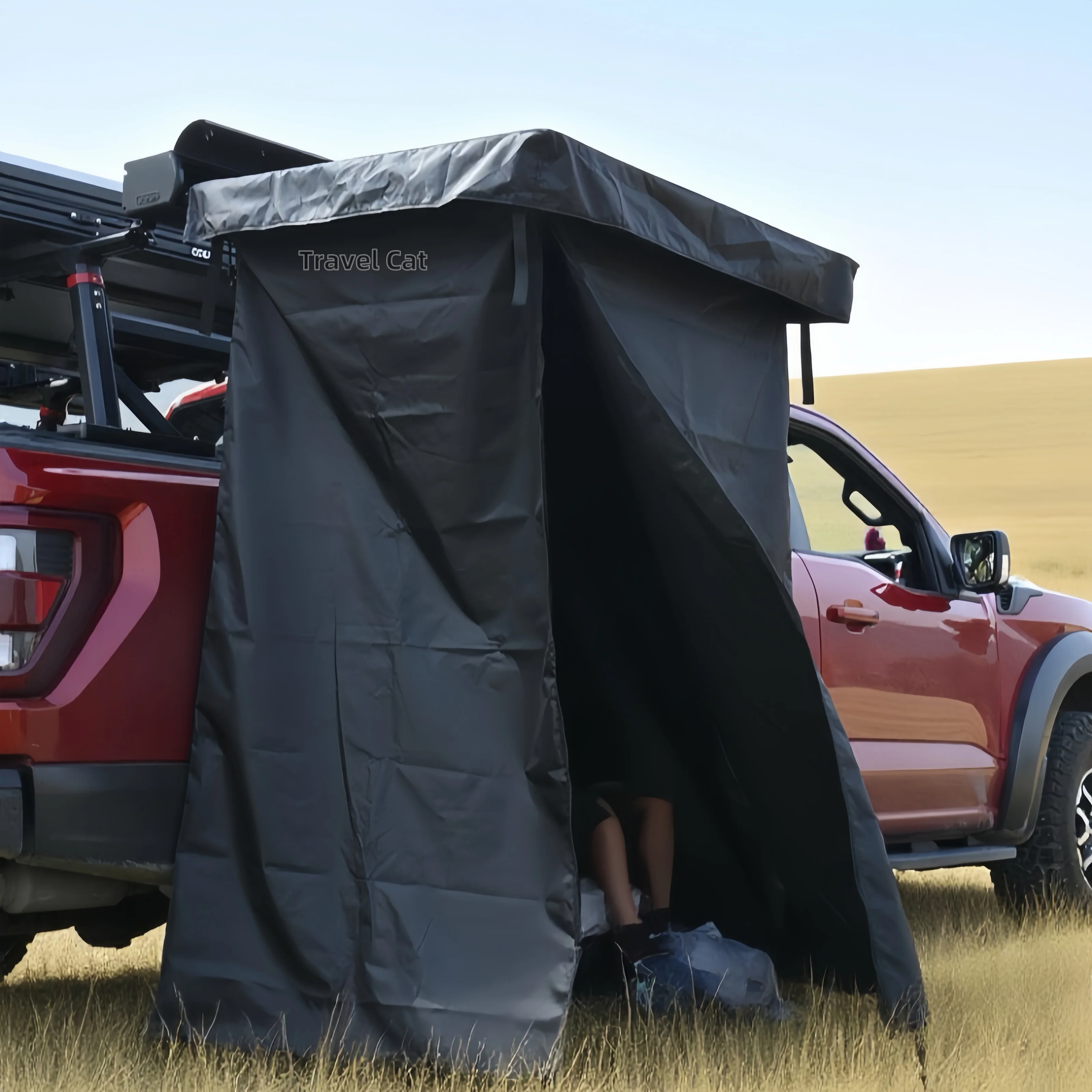 

Lightweight Waterproof Four-Season Car Side Shower Tent with Quick Automatic Opening for Outdoor Camping