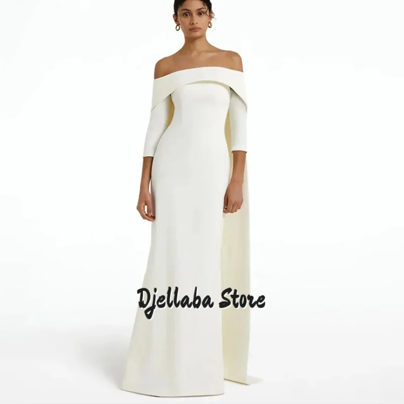 فستان سهرة نسائي مخصص لحفلات الزفاف بدون أكتاف نصف كم فساتين حفلات بطول الأرض فستان حفلة موسيقية خاص