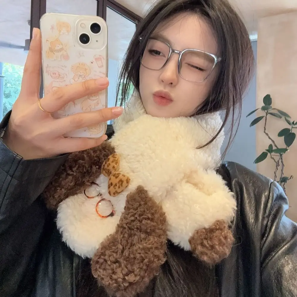 

Классические вязаные очки, шарф для щенка, утепленный шарф для собак, теплая шаль из овечьей шерсти, студенческая шаль