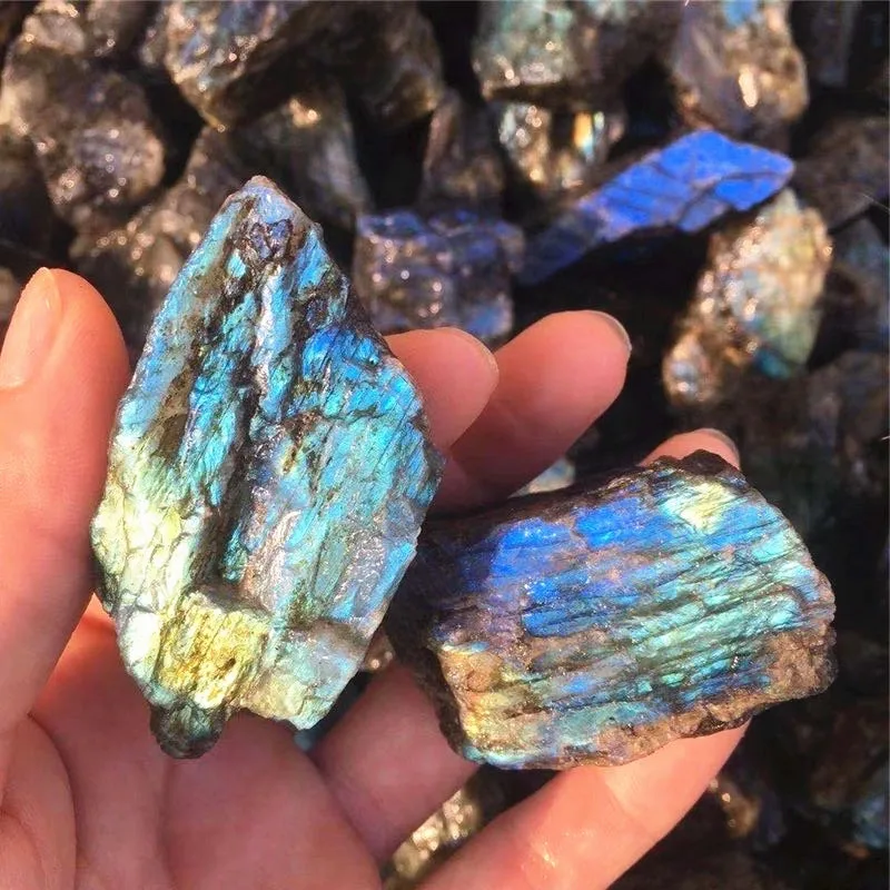 1000g roher Regenbogen-Labradorit-Felsenkristall, natürlicher Quarz, Heilung, Reiki-Rohstein, Aquarium-Dekor, Mineralprobe