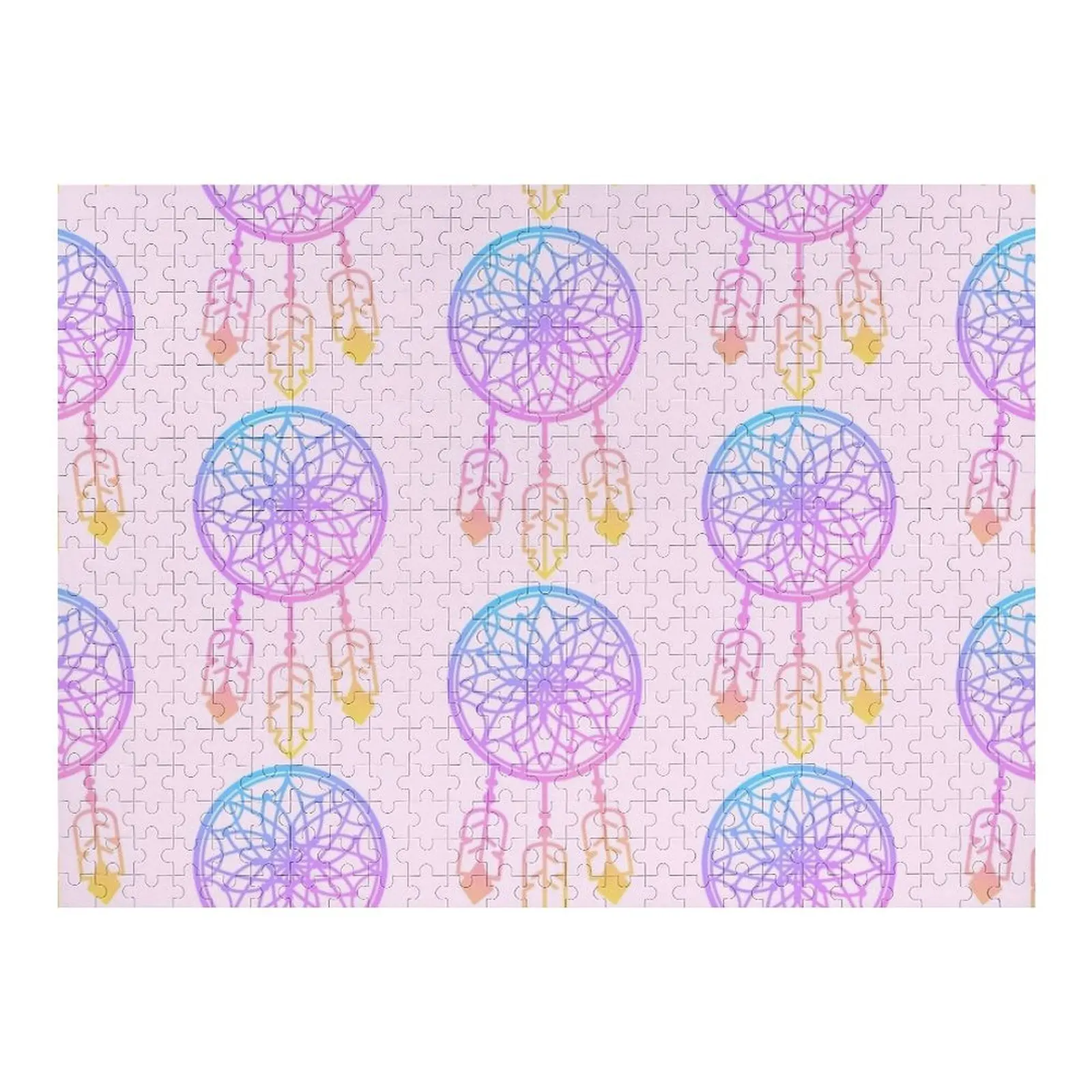 

Пастельный градиент Ловец снов в стиле бохо. Пазл на заказ, фото-пазл для взрослых, персонализированный деревянный пазл с именем