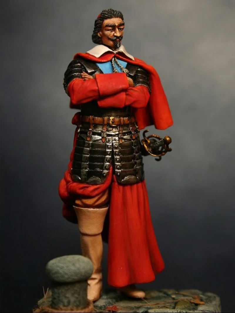 

Масштаб 1/24, 75 мм, литая под давлением фигурка из смолы, комплект модели, древний кардинал, диорама в разобранном виде, неокрашенная