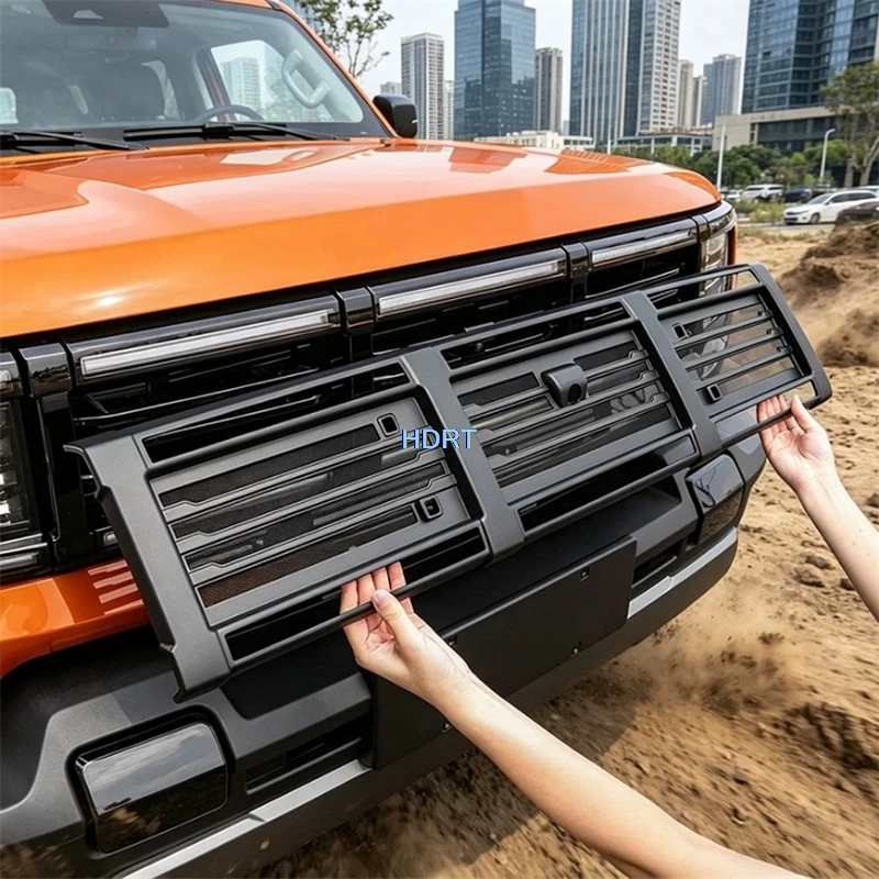 For BAIC Beijing BJ40/BJ41/ICK-X K2/Santana Cajal 2024 + Car Style Insect Screen Net Front Bumper Racing Grills Dust Proof Cover