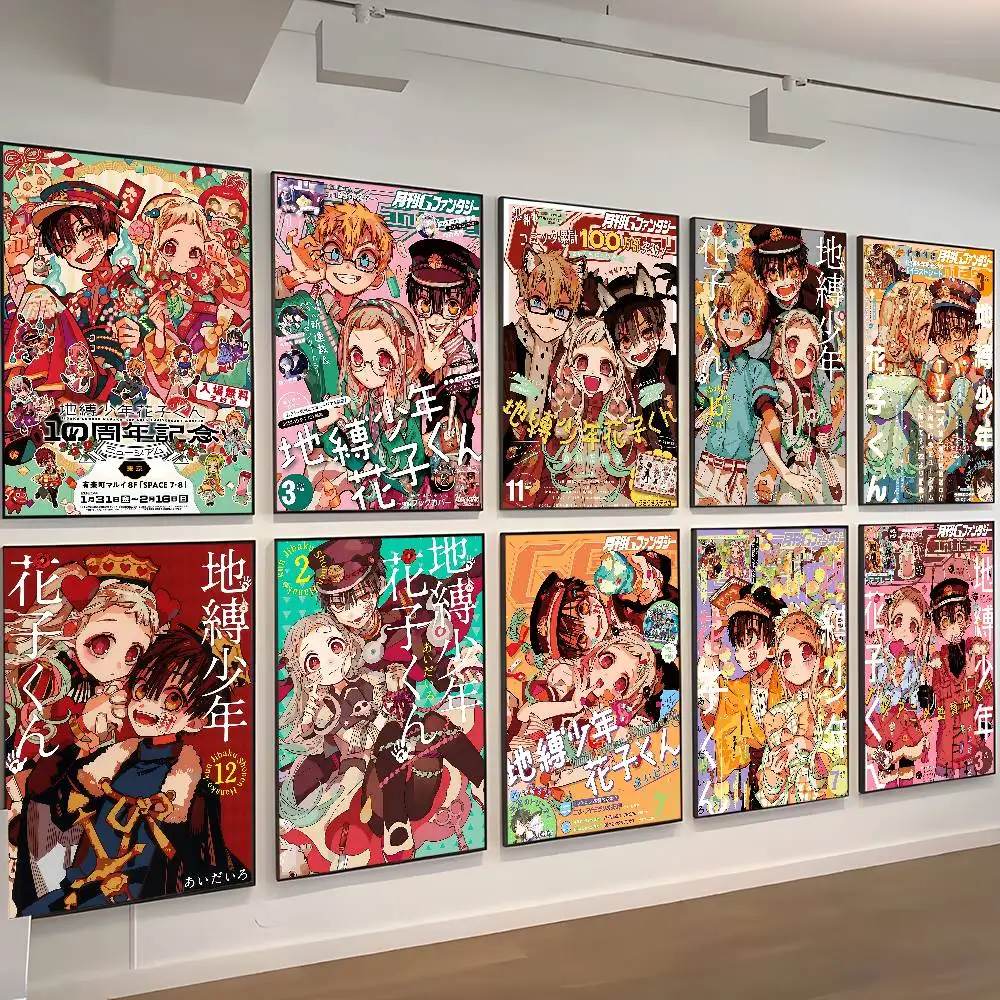 Toilet Bound Hanako Kun Anime Movie Sticky Posters Whitepaper Sticker DIY Room Bar Cafe Posters Wall Stickers