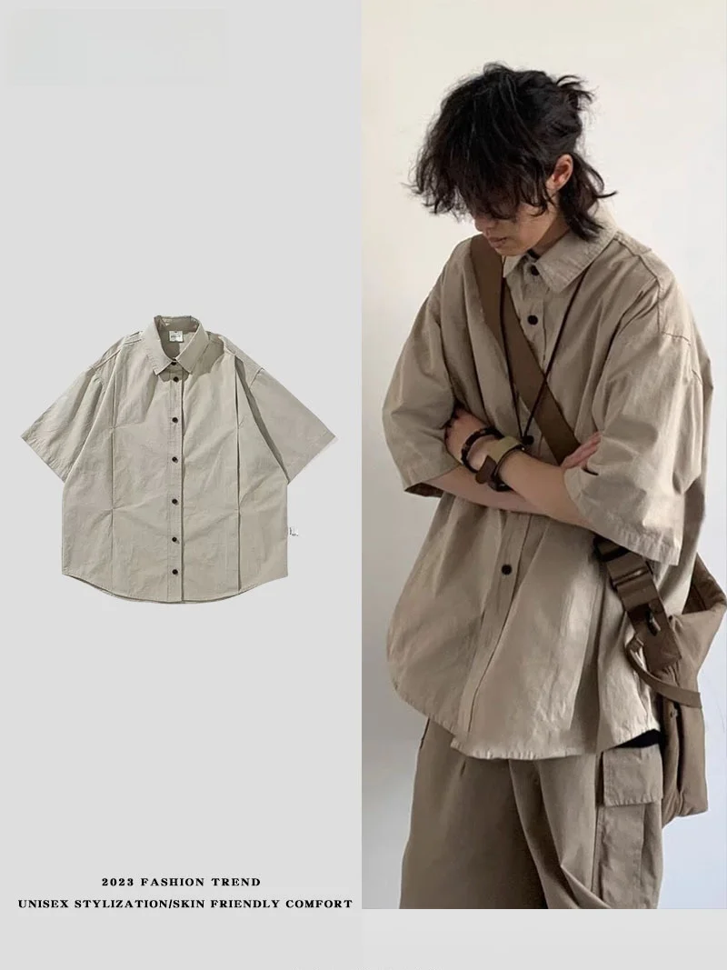 

Ретро-жакет в японском стиле, летний, свободного кроя, повседневный, молодежный, модный, на пуговицах