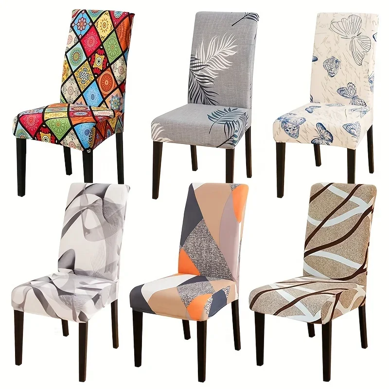 Funda para silla de alta elasticidad, Material de poliéster/spandex de talla única, utilizada para el hogar, banquete, Hotel, funda decorativa para silla, 1 Uds.