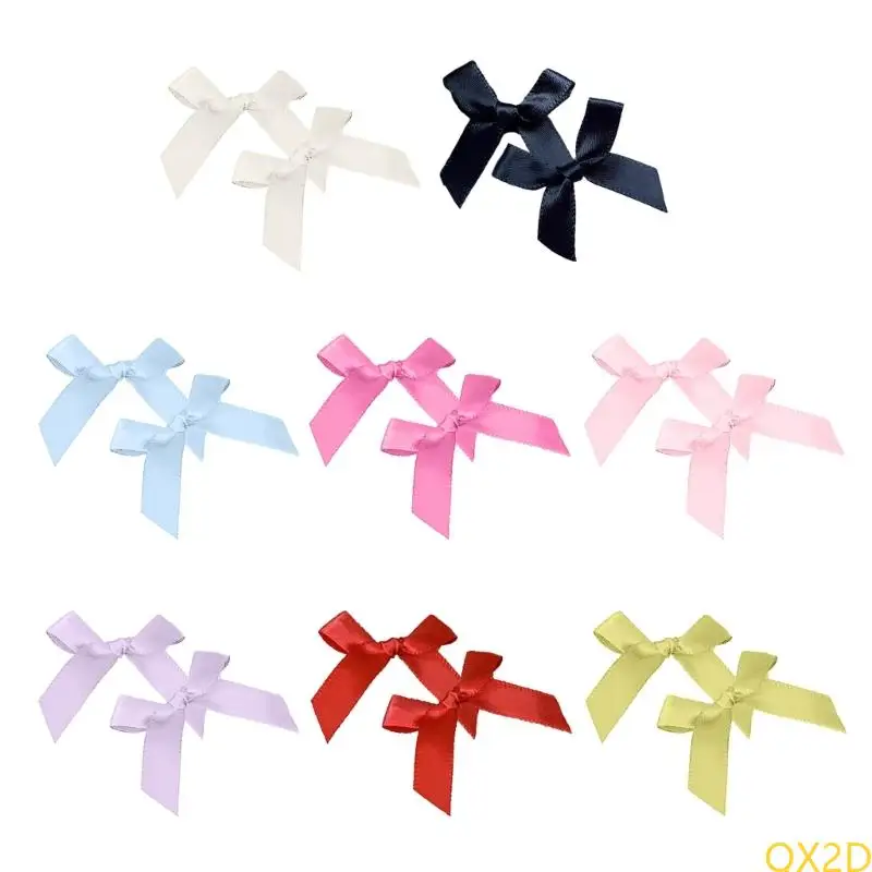 

QX2D Hair Bows Ribbon Hair Clips Fashionable Ponytail Hair Barrettes Hair Accessories