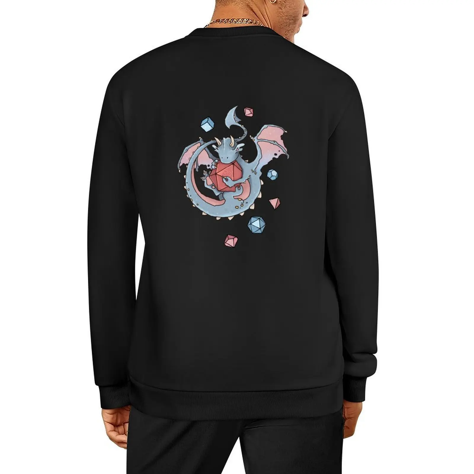 

Dice goblin with dice (but dragon, adorable blue) Pullover fashion men men's coat autumn new products winter man sweatshirt