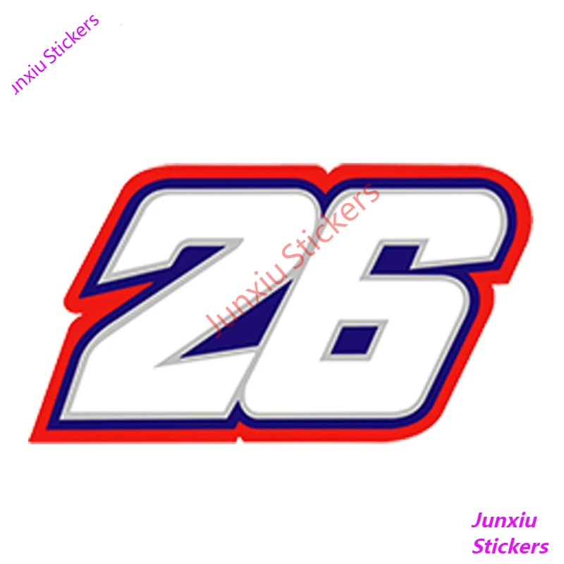 Personality Car Styling Waterproof 26 Moto GP Car Stickers Auto Vinyl Decal Motorsport Racing Scratch-Proof Exterior PVC13x8cm