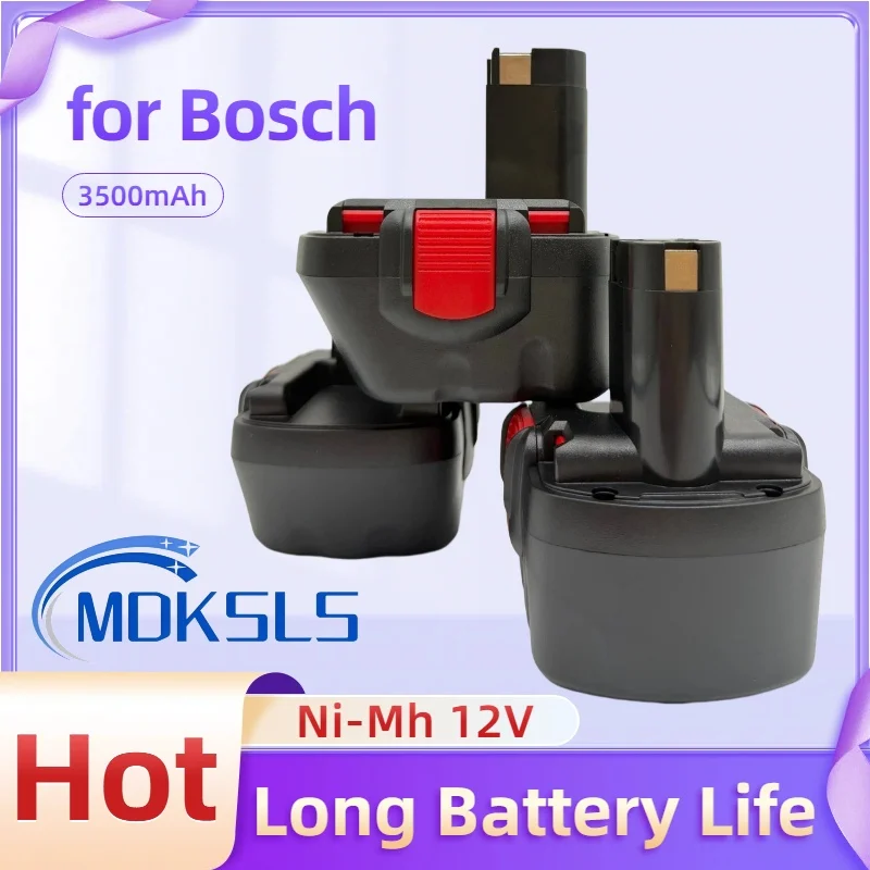 

2026 For Bosch 12V 3500mah PSR Rechargeable Battery 12V 12.8AH AHS GSB GSR 12 VE-2 BAT043 BAT045 BAT046 BAT049 BAT120 BAT139