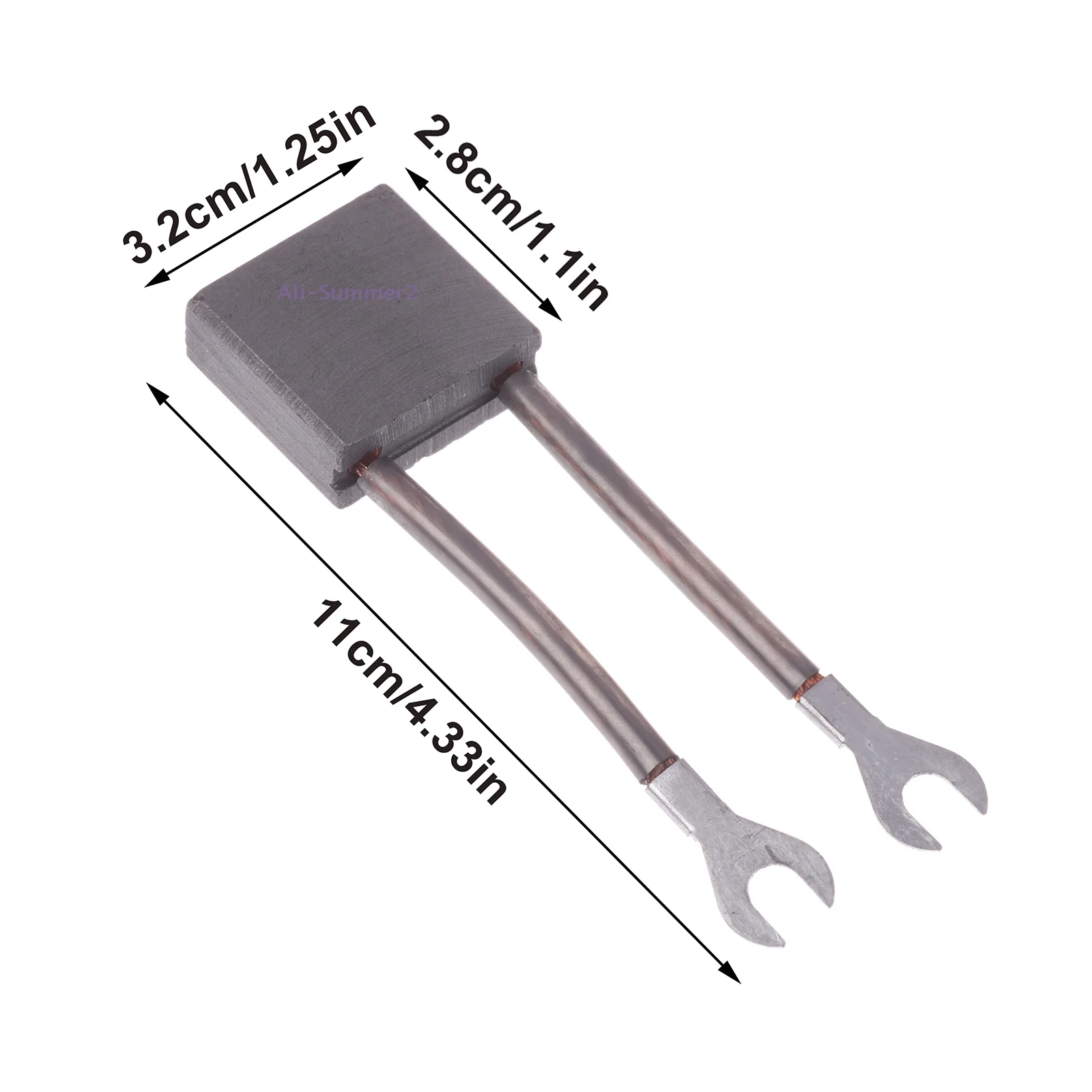 {Summer2} طقم فرشاة كربون 32 * 28 * 12.5 مم للجري بكفاءة لعربات الجولف والمركبات السياحية #6