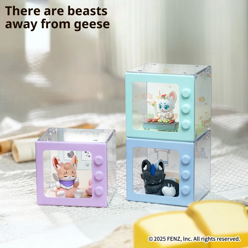 حار الوحوش والوحوش تربية سلسلة المشاهد الصغيرة يدوية الصنع الأصلي دمية الحلي الرسمية الطرفية صندوق أعمى فتاة هدية لعبة