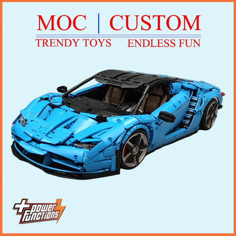 Specially Customized MOC Classic EVO Supercar Technic Model - Trendy Educational Toy - Fun Building Game Set For Holiday Gifts