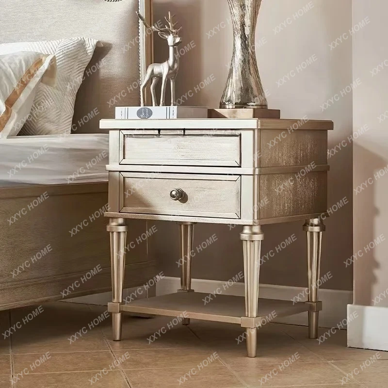 

Q light luxury bedside table bedside table bedroom rack storage bedside storage small cabinet