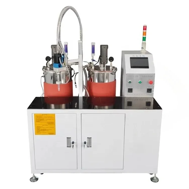 Two Part Components Liquid Silicone Epoxy Resin Polyurethane Glue Dispenser Dispensing Mixing Filling Potting Machine