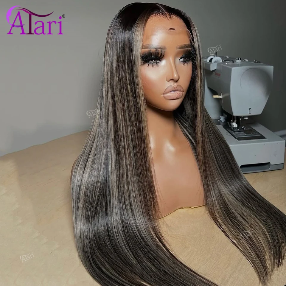 براون 30 يسلط الضوء على 13x4 الدانتيل أمامي شعر مستعار مستقيم قبل قطعها شقراء 27 شريط 13x6 الدانتيل الشفاف شعر مستعار أمامي الشعر البرازيلي #4