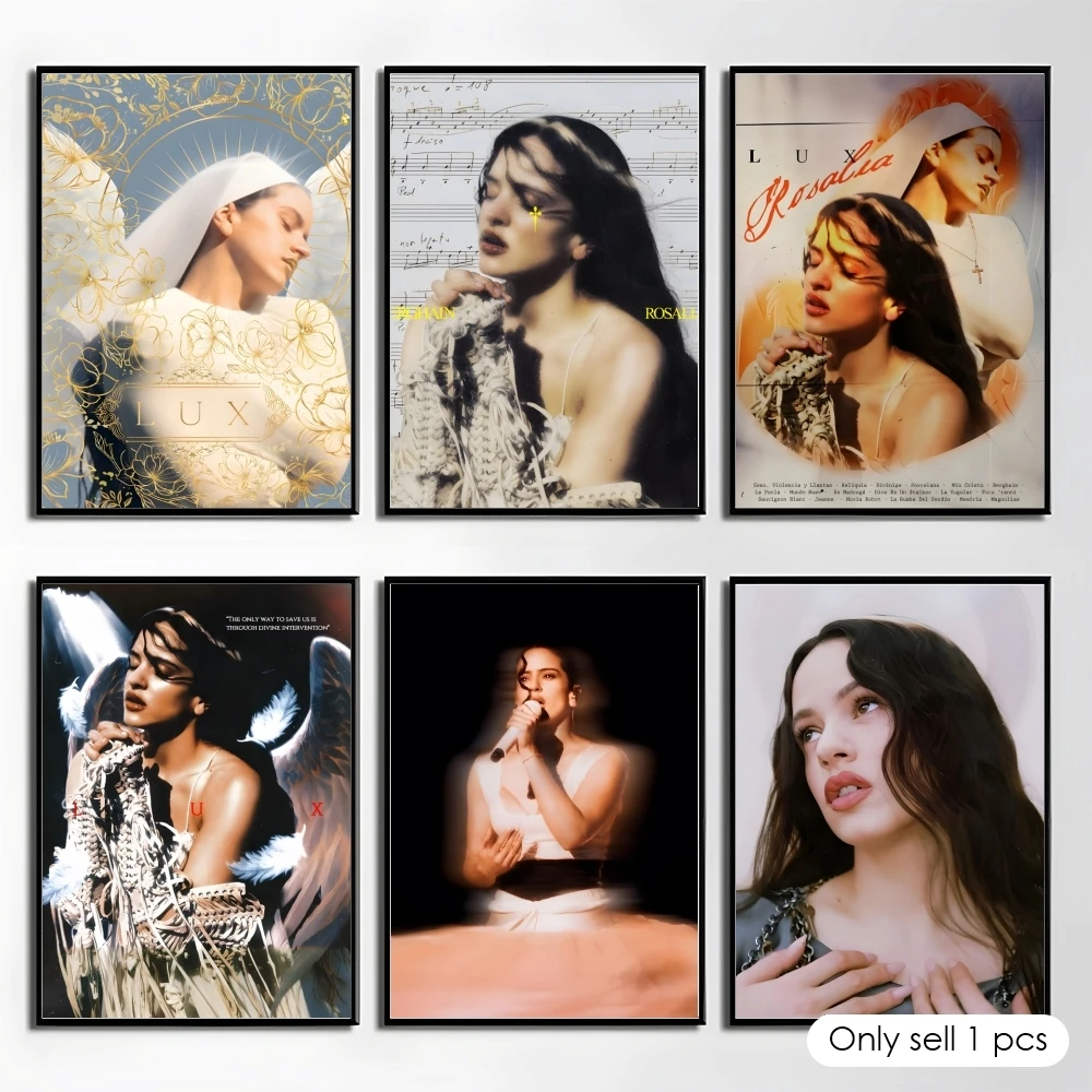Popular Singer R-Rosalia Poster Elegant And Affordable Wall Art Stickers For Dormitory Living Room And Bedroom Spaces