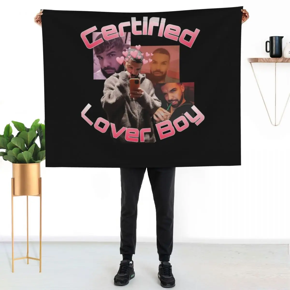 Certified Lover Boy BBL Drake Throw Blanket wednesday Blankets For Bed Shaggy valentine gift ideas Stuffeds Furrys Blankets