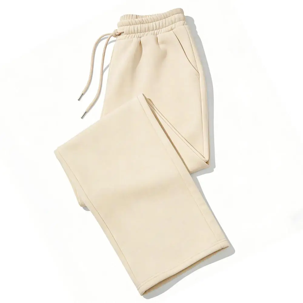 Mens Sweatpants Straight Fit Joggers for Sports and Streetwear Loose Oversized Casual Pant Drawstring Multi-pocket Men Long Pant view 5