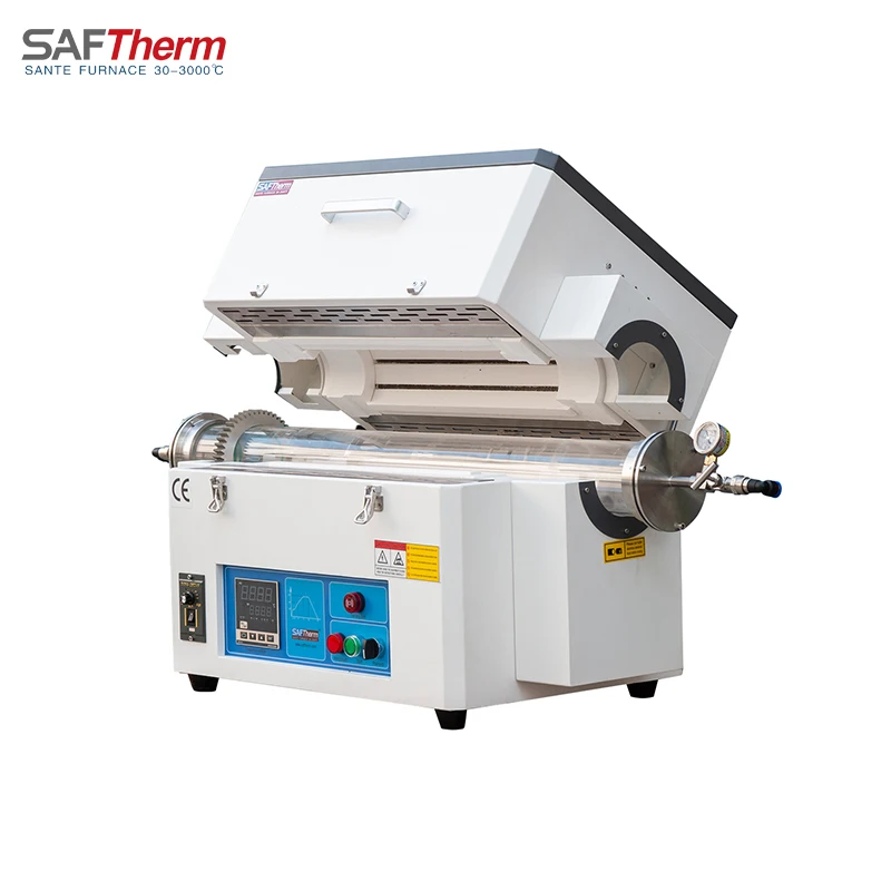 1200 Grad Hochtemperatur-Röhrenofen Industrieller Laborrohrofen für N2 H2 Inert Gasofen