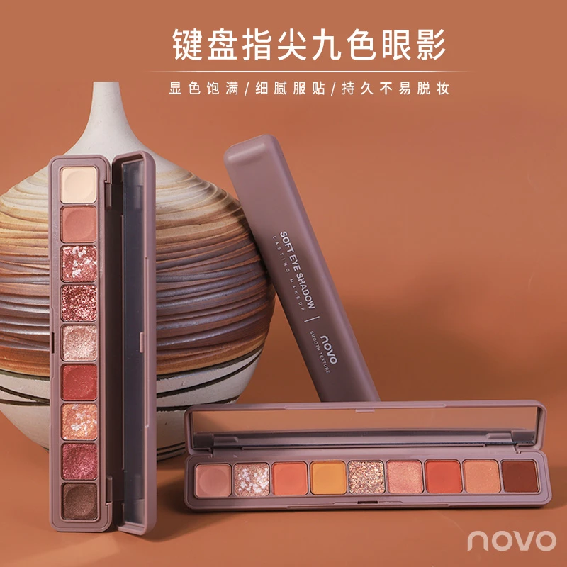 NOVO New Beauty 10 Colors Belonging Shimmer Matte Eyeshadow Palette Eye Shadow Makeup Waterproof