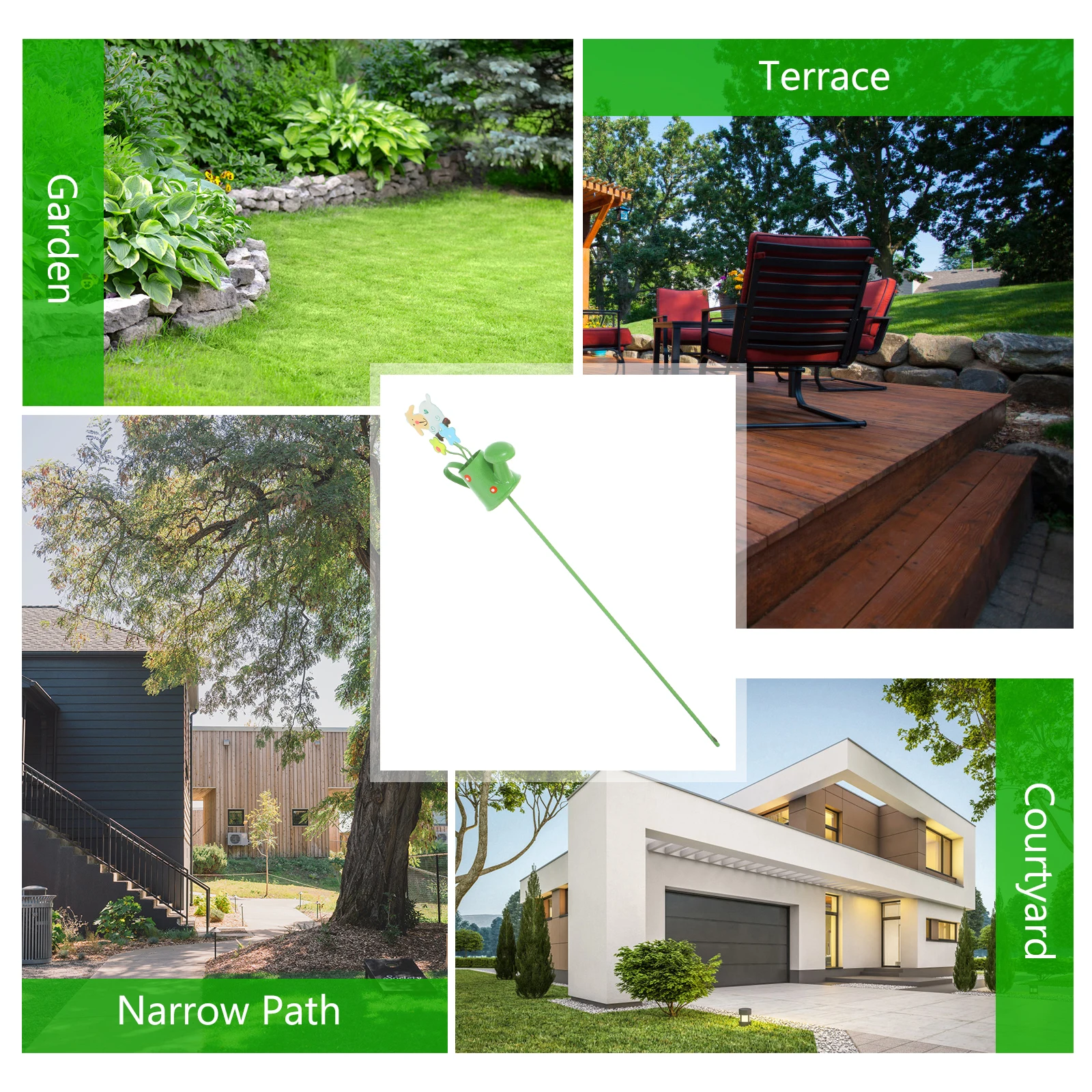 

Garden Stake Iron Crafts Decorative Flower Pot Stake Bonsai Pot Micro Landscape Yard Decor Outdoor Garden Decoration