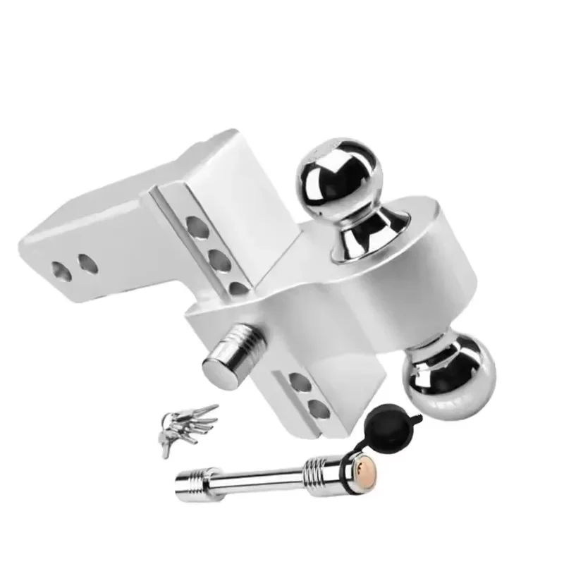 Ambull 2inch Hitch Ball Mount Receiver New Design Trailer Adjustable Aluminum Alloy Steel for Trailer Connector and Coupler