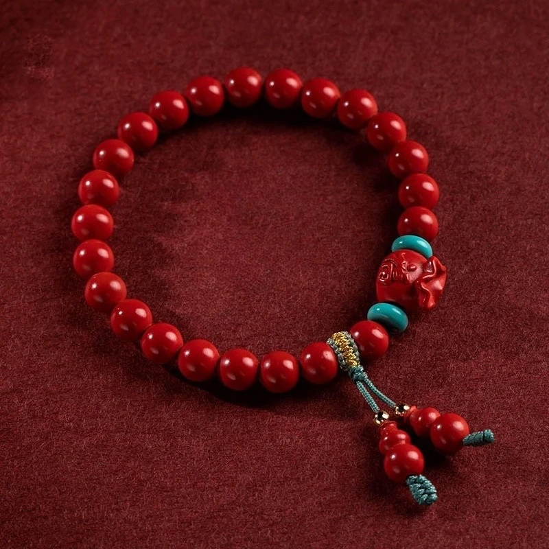 

2025 New Cinnabar Lucky Bag Bracelet, Women's Fashion Jewelry, Girls' Gifts