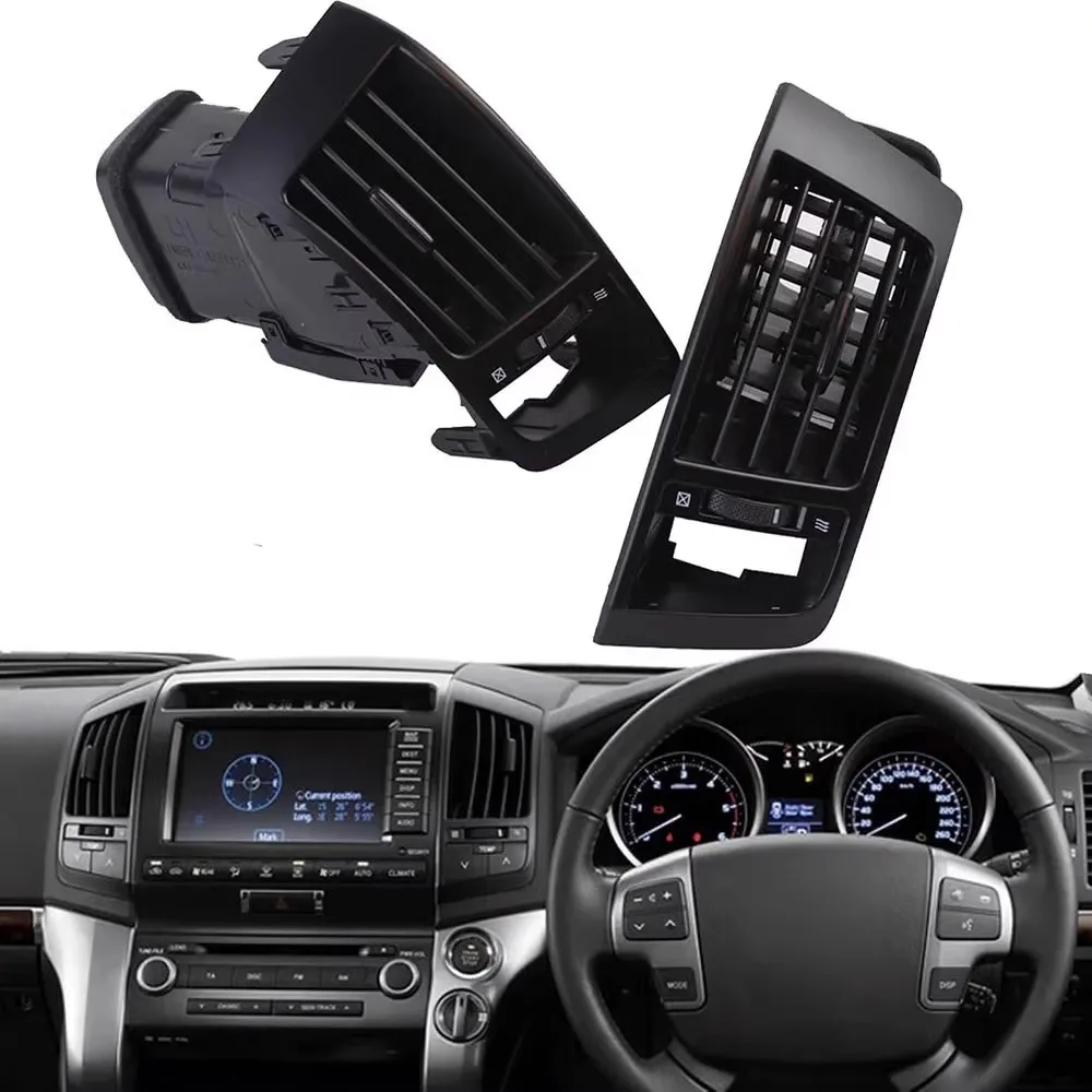Dashboard Vent Grille Decor Panel Replacement Air Outlet Compatible with Land Cruiser 2007-2015 Door Side Air Vent Parts