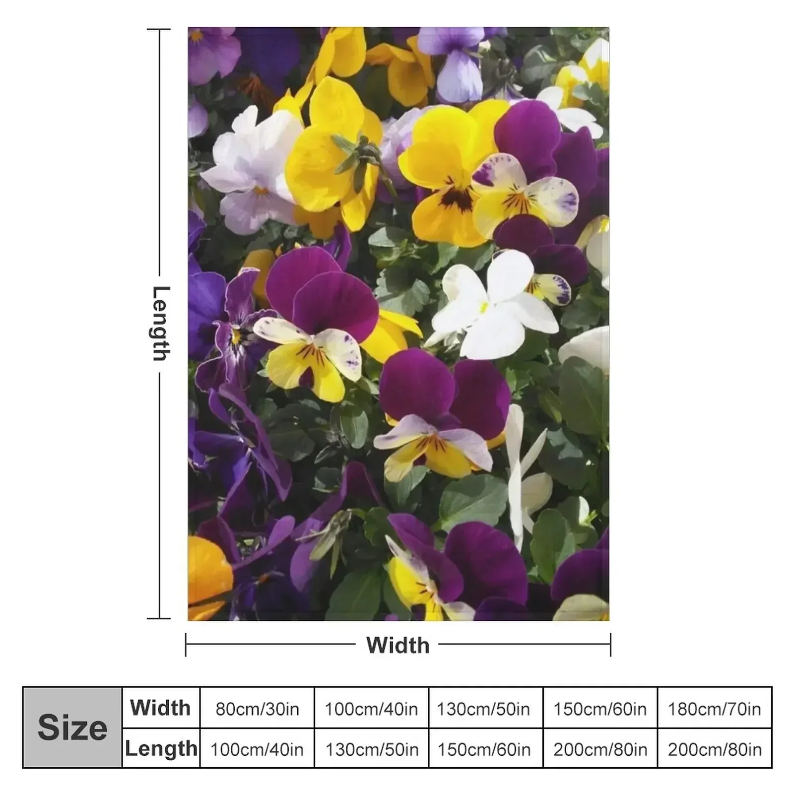 Winter Pansies in Spring Throw Blanket Luxury St Moving For Decorative Sofa Furry Blankets