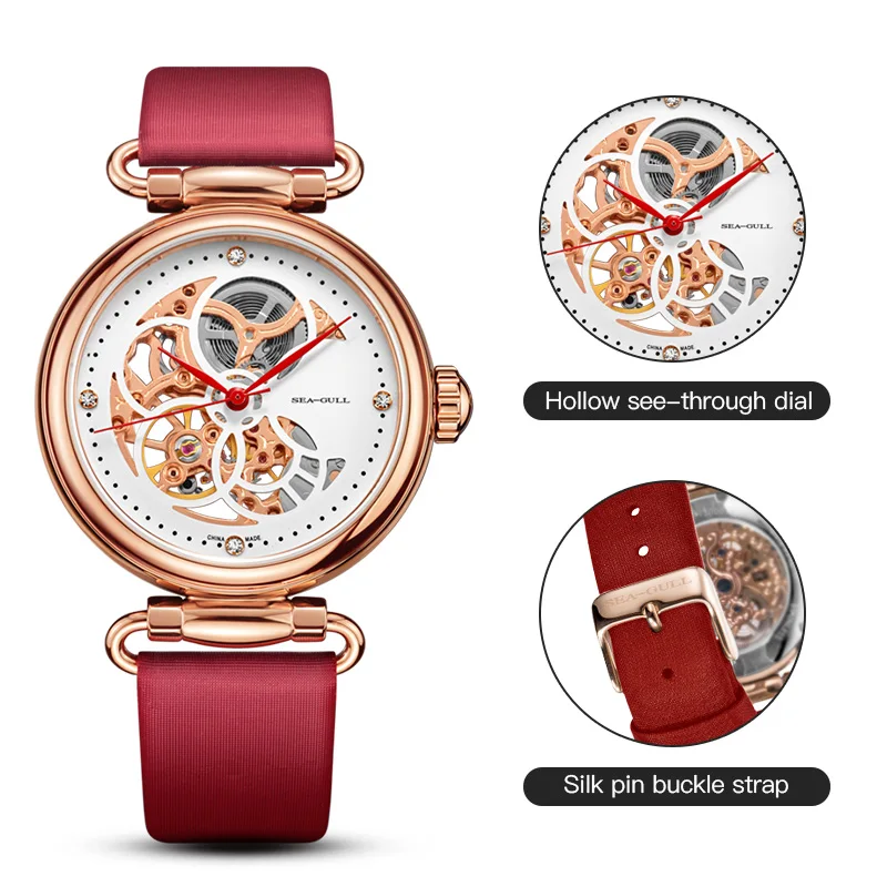 Seagull Openwork Dial Mechanic - Paper Weight Crystal ulasan dan harga
