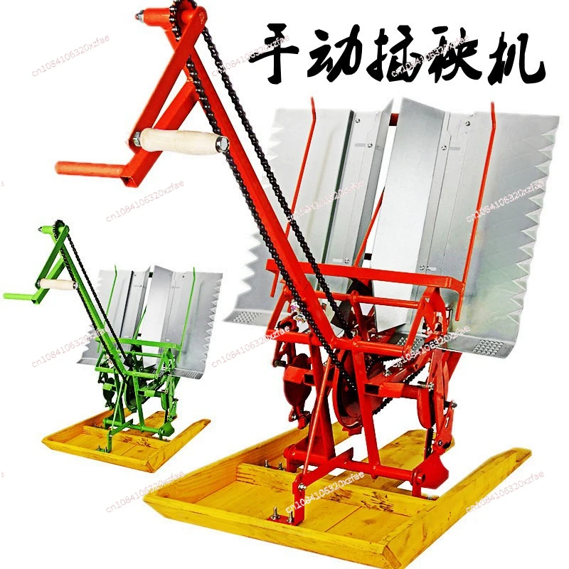 Agricultural Machinery Two Lines of Small Human Hand-cranked Rice Transplanter, Rice Manual Seeder, Live Seeder