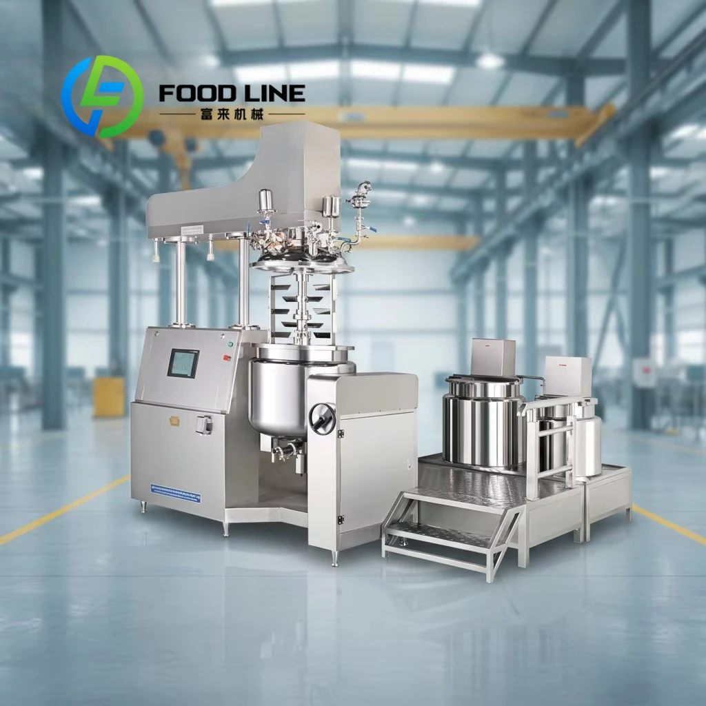 Customize Factory High Shear Vacuum Emulsifying Mixer Cosmetic Ointment Stainless Steel Agitator High Productivity