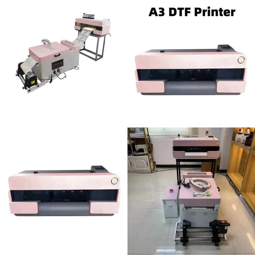 2026 High Quality I1600 DTF Printer Machine for Direct to Film Printing with 2 Print Heads UV Ink Shaker Dryer Logo