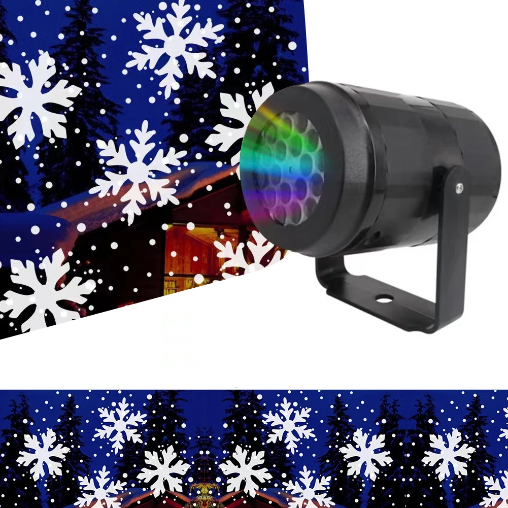 Halloween Christmas LED Projector Lights Holiday Projector Multicolor Halloween LED Projection Lamp Snowfall LED Light Projector