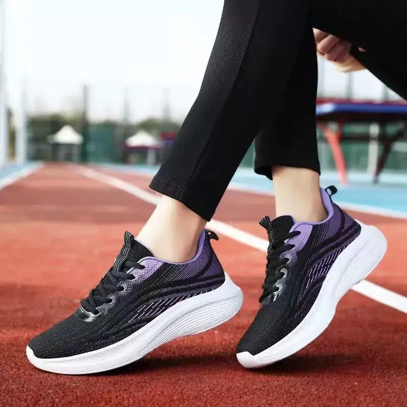 

Lace-Up Mesh Sneakers Women Breathable Sports Shoes Casual Anti Slip Hiking Athletic Shoes Tennis Woman Sneakers Couple