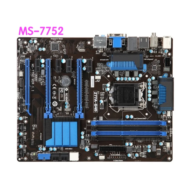 

Suitable For MSI Z77A-G45 Desktop Motherboard MS-7752 Z77A G45 LGA 1155 DDR3 Mainboard 100% Tested OK Fully Work