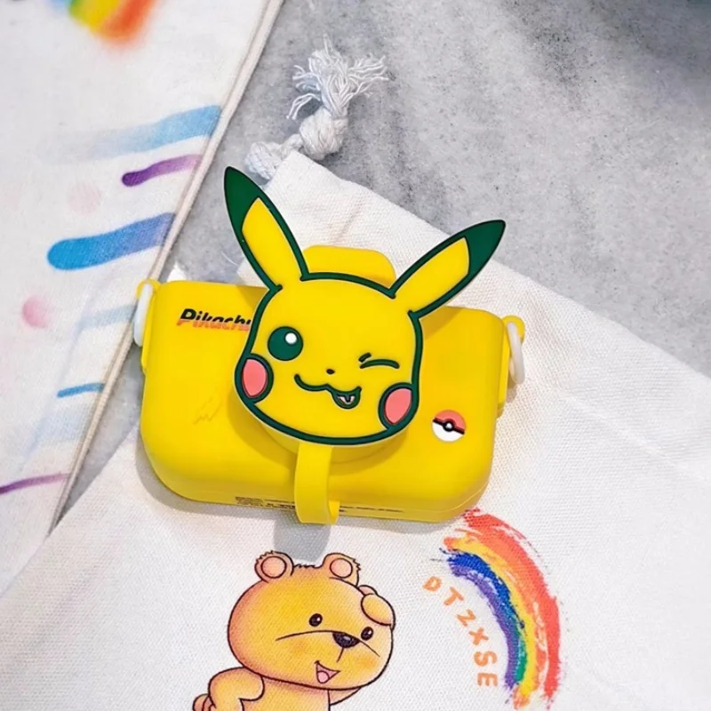 New PokéMon Pikachu Mini Children'S Camera Photo And Video High Definition Fun Puzzle Toys Christmas Birthday Gifts