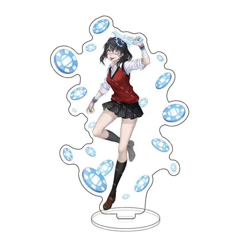 Japan Anime Kakegurui Cosplay Stand Model Plate Jabami Yumeko Saotome Meari Acrylic Figures Standee Display Bedroom Desk Decor