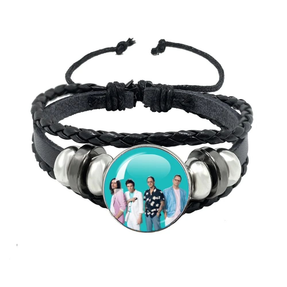 Pop Rock Band Weezer 1994 Album Cover Band Glass Bracelets Art Multilayer Braided Bracelet Bangles Jewelry Accessories Fans Gift
