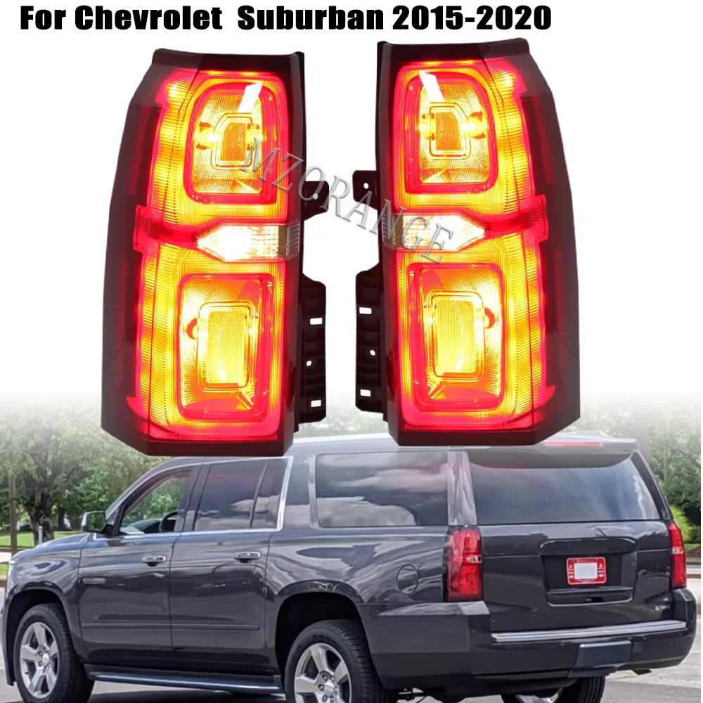 LED Rear Tail Lights For Chevrolet GMC Yukon XL SLE 2015 2016 2017 2018 2019 2020 Car Accessories DRL Turn Signal Brake Lights