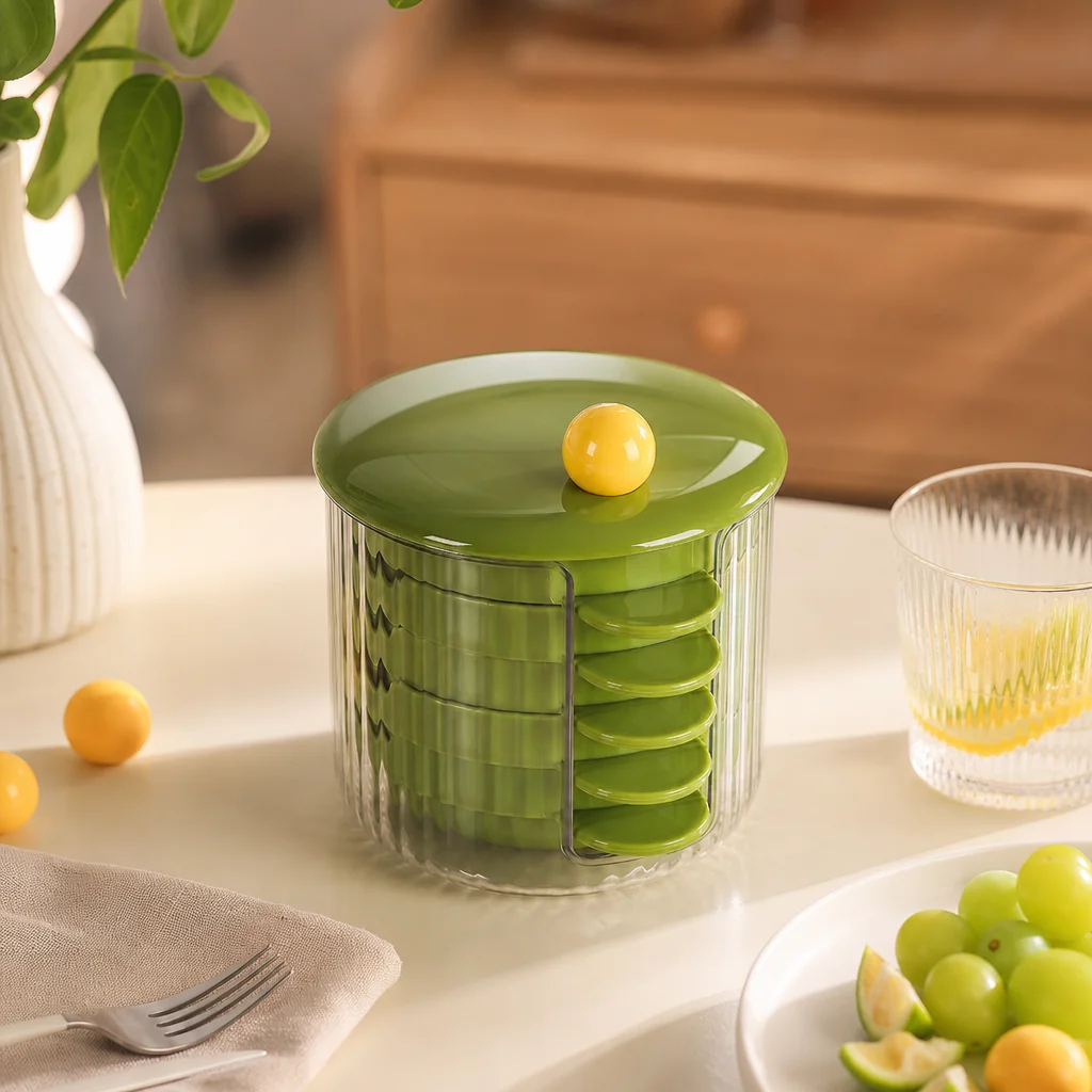 4 Pack Seasoning Dish Set PP Plastic Covered Condiment Containers for Kitchen Lunch Picnic Camping Durable Storage Base