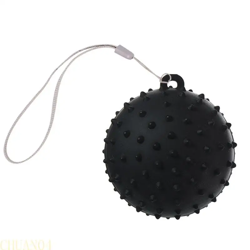 

A1A2 Hand Grip Ball Spiky Massage Ball Trigger Point Trainer Finger Carpal Exerciser with Rope for Workout Fitness Training